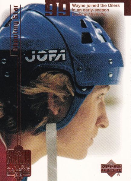 řadová karta WAYNE GRETZKY 99-00 UD Gretzky Living Legend číslo 10